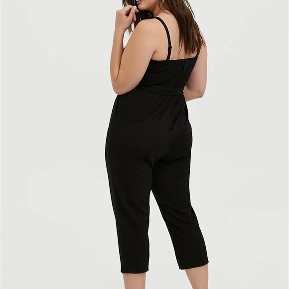 🆕 4X Premium Ponte Self Tie Strapless Jumpsuit - Picture 4 of 6